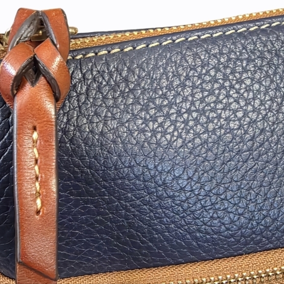 Dooney & Bourke Navy Pebble Leather Crossbody Bag - Picture 10 of 15